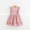 2019 summer pink flower princess toddler girl party dresses comfortable baby girls dresses