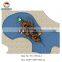 New arrival children wooden pirate water slides aqua park
