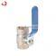 JD-4060 Nice quality control compression brass ball valve with gauge
