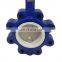 Bundor lug one stem nopin wafer butterfly valve  double wafer low pressure butterfly valve
