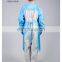Isolation surgical Knit Cuff Waterproof Apron Isolation Level2 Level 3 SMS PP PE  lab grown diamond