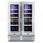 wholesales wine refrigerator cooler fridge Compressor Refrigerator Key operated lock 100L