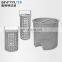 Customizable duplex Basket Filter Cone Strainer