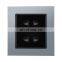 AU Standard Pop Socket 2 Pin The Wall Socket Aluminum Alloy Panel 86*86mm Sockets and Switches Electrical 16A