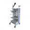 Advanced multi-functional medical Endoscope Workstation system cart mobile Endoscopy Trolley for hospital