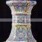 Antique Painting Hotel Lobby Decor Big Size Hand-painted Ceramic Flower Vase