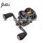 Baitcasting Reel Dual Brake System 12Kg Carbon Fiber Drag 7.0:1 High Speed Lightweight 204g Fishing Reel