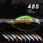 factory price is 48mm/4g self-vibrating minow fishing lure  bait suspended fish bait carp