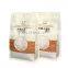 Clear front heat seal pouches resealable holographic stand up ziplock mylar bag for packaging