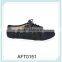 women breathable design canvas shoes flat lace shoes