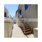 Shenzhen cheap fancy design customized double beam straight staircases
