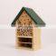 natural wood standing insect hotel wooden insect bamboo bee hives house nesting for bees