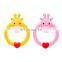 Customized shape food grade bpa free silicone baby teething toy