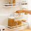 Wall Mounted Kitchen Storage Rack Stainless Steel Spice Rack Organizer Bathroom Shelf Rack