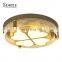 New Listed Decoration Indoor Black Gold Bedroom Iron Acrylic Living Room Modern LED Ceiling Lamp