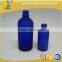 Frosted essential oil glass bottle blue & black                        
                                                                                Supplier's Choice
