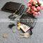 New design woven women leather pouch leather clutch coin purse for ladies with tassel