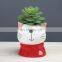 Ins Hot Sold Cute Small Animal Ceramic Succulent Planter Pot Bonsai Plant Vase Cactus Flower Pots With Drain Hole