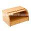 Countertop Extra Large Roll Top Bamboo Bread Boxes Rustic Storage Bin Holder For Kitchen