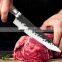 Professional Custom 7.2 inch Kitchen Meat Cutting Knives  Double steel head Wood Handle  Stainless Steel Chinese Chef Knife