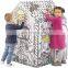 Amazon Hot Selling  DIY Doodle House Coloring  Drawing  Bankers Box Cardboard Playhouse Indoor for Dogs and Kids