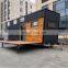 Mobile prefab container homes on wheels trailer home