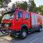 The Euro III emission standard Heavy Truck WoWo 11-ton dual-purpose dry powder and foam fire truck