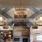 Industrial Design Classic Black Circular LED Chandelier Double-Layer Decorative Suspended Light for Hotel Villa Restaurant