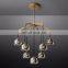 Modern Hemisere round Luxury American Design Blown Glass Chandelier for Hotel Living Room and Kitchen Ceiling Lighting