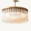 Modern luxury classic Cielo round golden industrial glass chandelier decoration living room bedroom hotel ceiling light