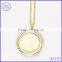 Wholesale Gold Plating 30mm Memory Locket Pendant Necklace