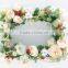 Decoration Wedding White Flower Wreath for Wedding Car/Christmas flower wreath