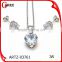 New products charm 2016 fashion crystal diamond wedding jewelry set