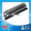 Black 19'' length 2U 12 ports cable organizer