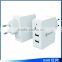 Qualcomm 2.0 QC2.0 usb wall Charger 3 Port wall charger for iPhone with 1 Quick Charge Port and 2 Smart IC Charging Port