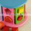 Intelligence shape wheel wooden block toy