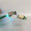 led lighting 8pin micro usb cable, phone charging cable, data usb cable 2in1 usb cable for iPhone