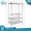 Simple design chrome metal storage kitchen rack with low price