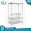 4-tier metal storage rack wire kitchen stand