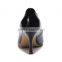 Office Lady High Heel Shoes! Comfortable 3inch Height Low Heels, Leather High Quality Guangzhou Hand Made Woman Shoes Women Wear