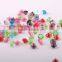 Decorative naked point back stones, colorful unfoiled diamante confettie stones for party Decor