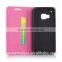 Frosted Auto Pull Flip Wallet PU Leather Case For HTC M9 MT-3024