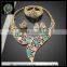New arrival fashion wonderful luxury diamond colorful bridal artificial jewelry sets
