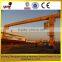 Drawing customized double girder gantry crane used in shipyard steel maker