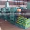Automatic waste tire recycling line sepsrsting the fiber and rubber powder