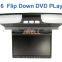 15 inch digital flip down monitor dvd player with fm transmitter