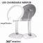 1000mAh Lithium Battery Lighted Stand Desktop Vanity Mirror With Magnification