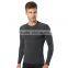 custom long sleeve black Nylon running compression tights