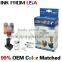 Ink refill kits for HP46 color ink cartridge