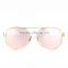 New Metal Frame Women Fashion Sunglasses Geometry Double-Bridge Personality Brand Design Sunglasses Mirror Glasses UV400 CC5052